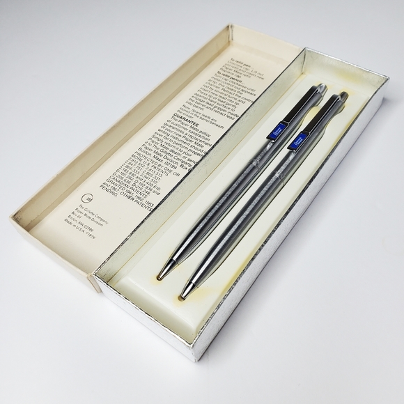 Vintage Paper Mate 'Service Advisor' Chrome 79' Pen Pencil Car Employee Gift Set - Picture 3 of 14